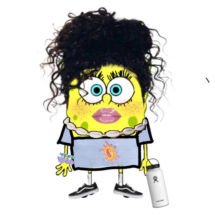 Spongebob as a vsco girl | cherish_17 | Commaful