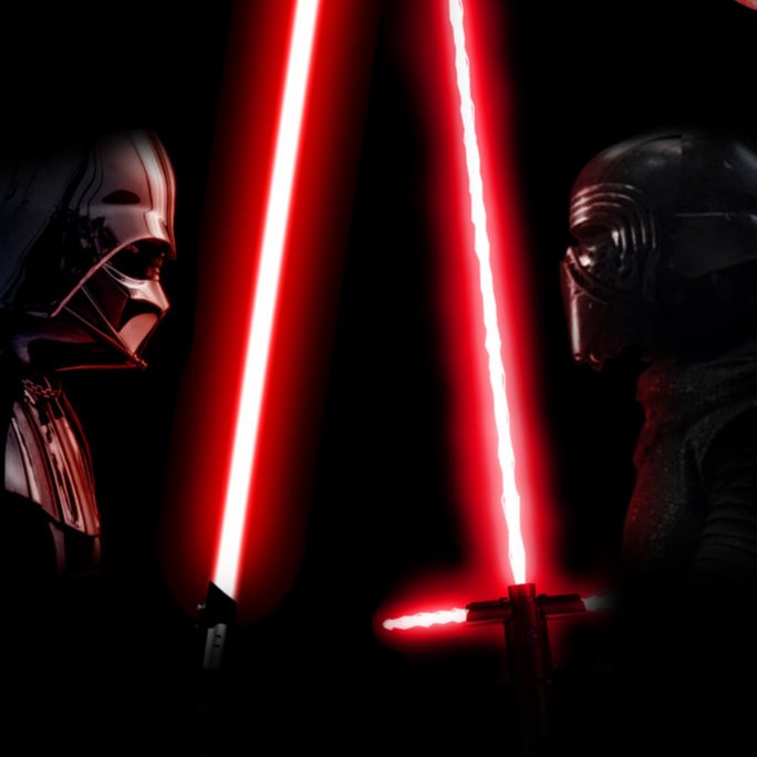 Harden prins Omleiden Darth Vader vs. Kylo Ren | jjreeder | Commaful