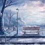 Winter's evening snow 
               (A Pantoum) winter stories